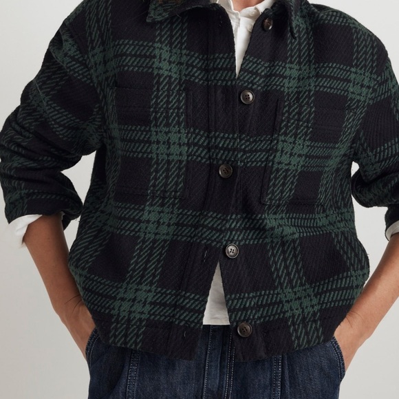 Madewell Jackets & Blazers - Madewell Boxy Plaid Button-Up Jacket XL